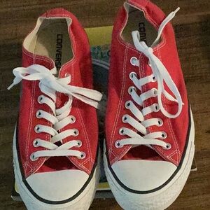 Converse Classic Red and White Sneakers